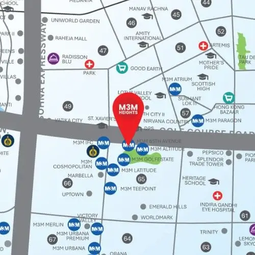 M3M heights location